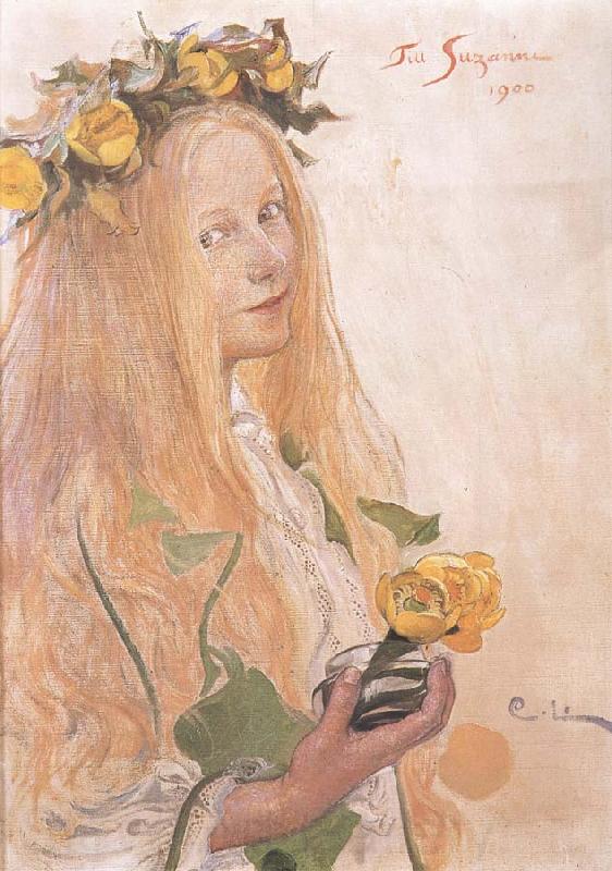 Carl Larsson Suzanne,Study for For Karin-s Name-Day Spain oil painting art